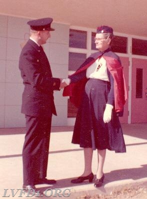 1960: Clinton Duke and Ms. Dorothy  Landman on Fire Prevention tour